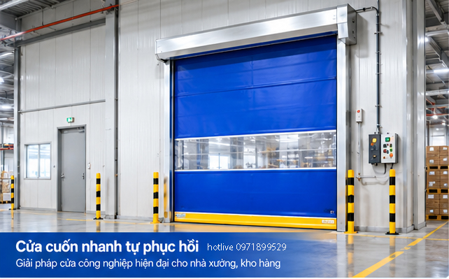 Cửa cuốn nhanh tự phục hồi